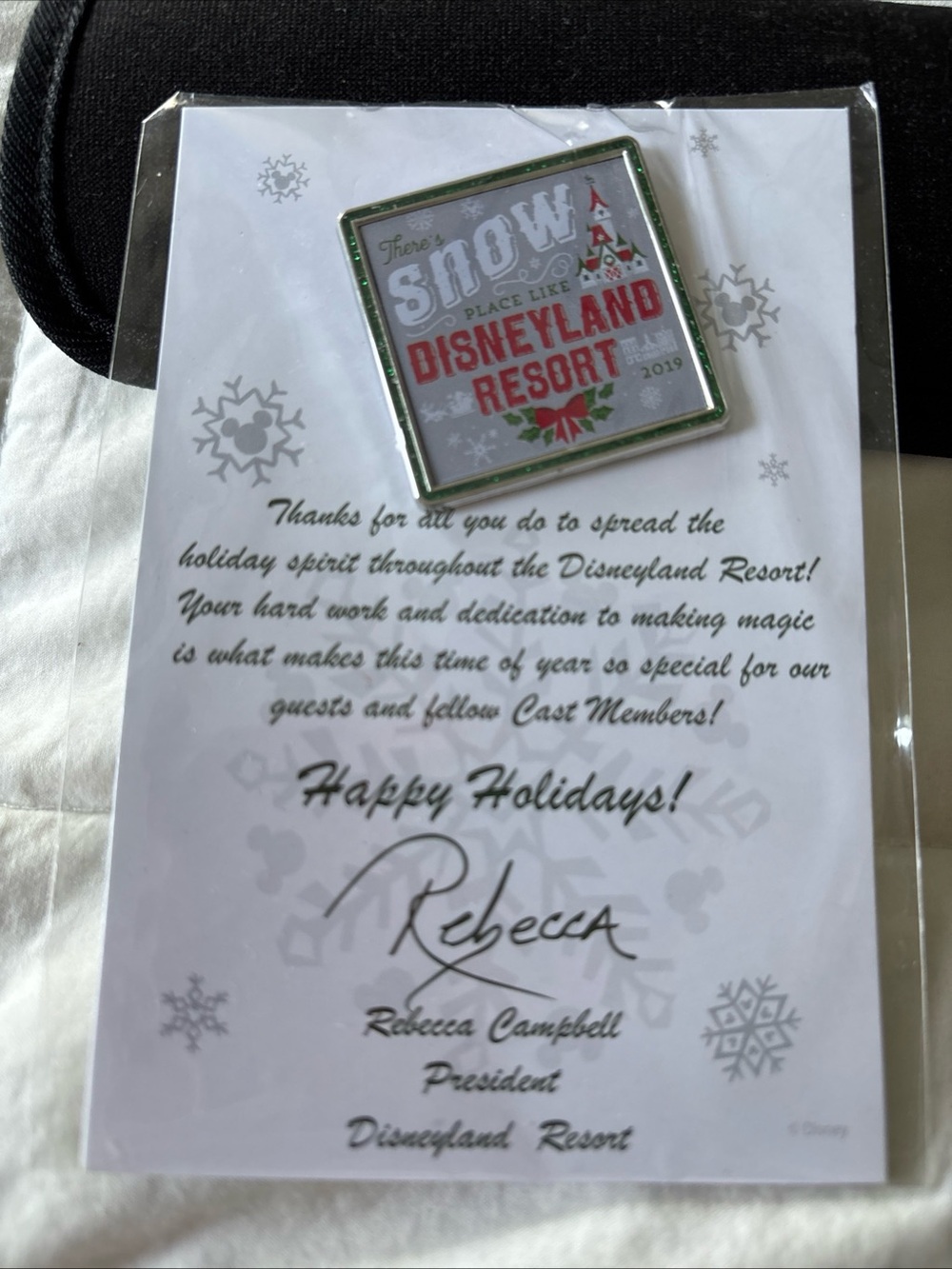 Disney Pin DLR Cast Member 2019 Snow NEW